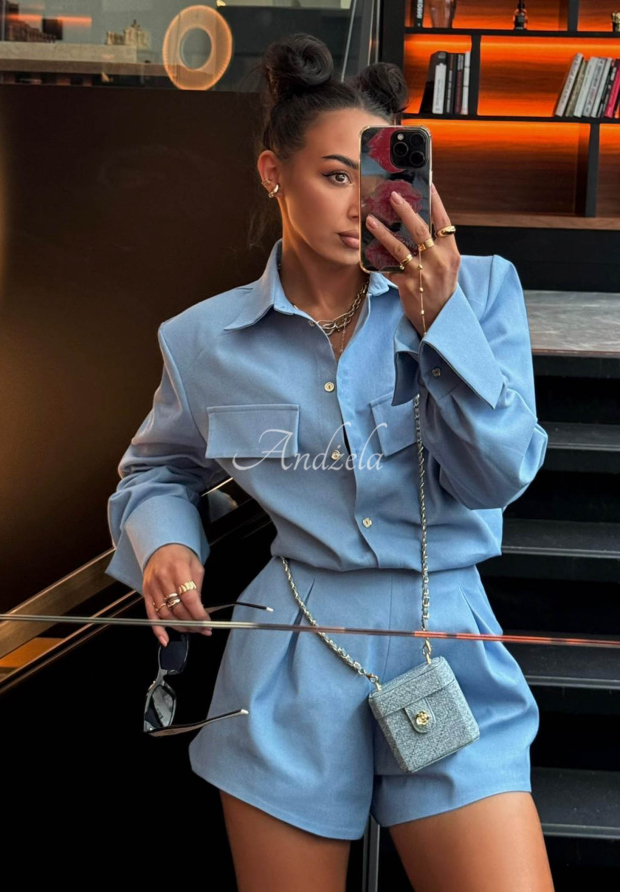 Pantaloni scurți din denim de viscoză La Milla Off Today