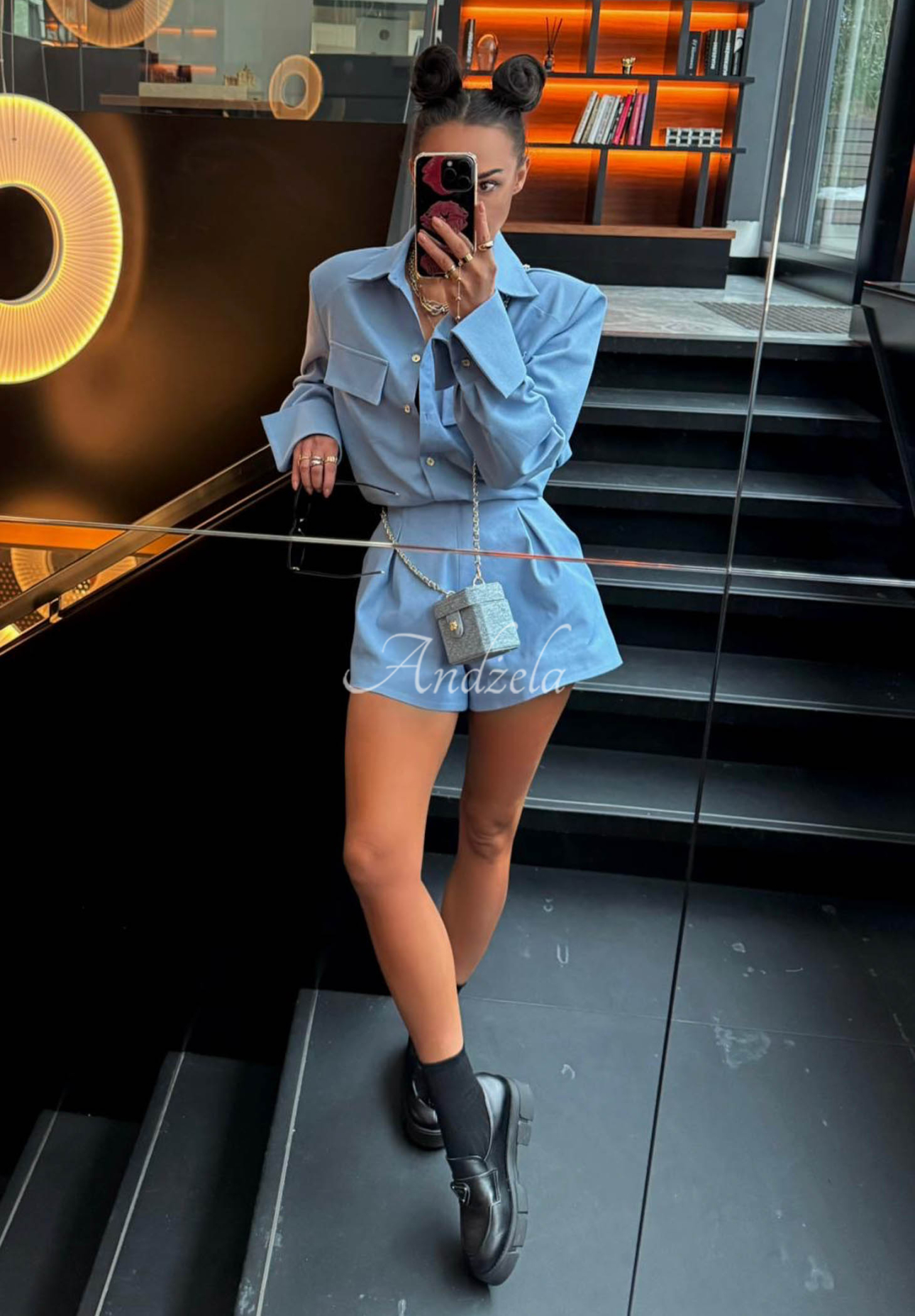 Pantaloni scurți din denim de viscoză La Milla Off Today