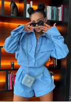 din denim Cămașă La Milla Kaylee albastră