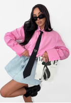 Cămașă z krawatem La Milla Kendall albă