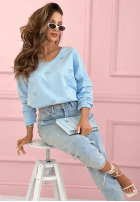 Bluză longsleeve z serduszkami Close To Heart albă