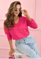 Bluză longsleeve z serduszkami Close To Heart albă