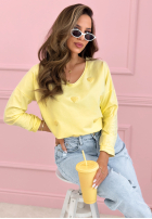 Bluză longsleeve z serduszkami Close To Heart albă