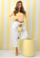 Pulover z golfem Try That Again galbene