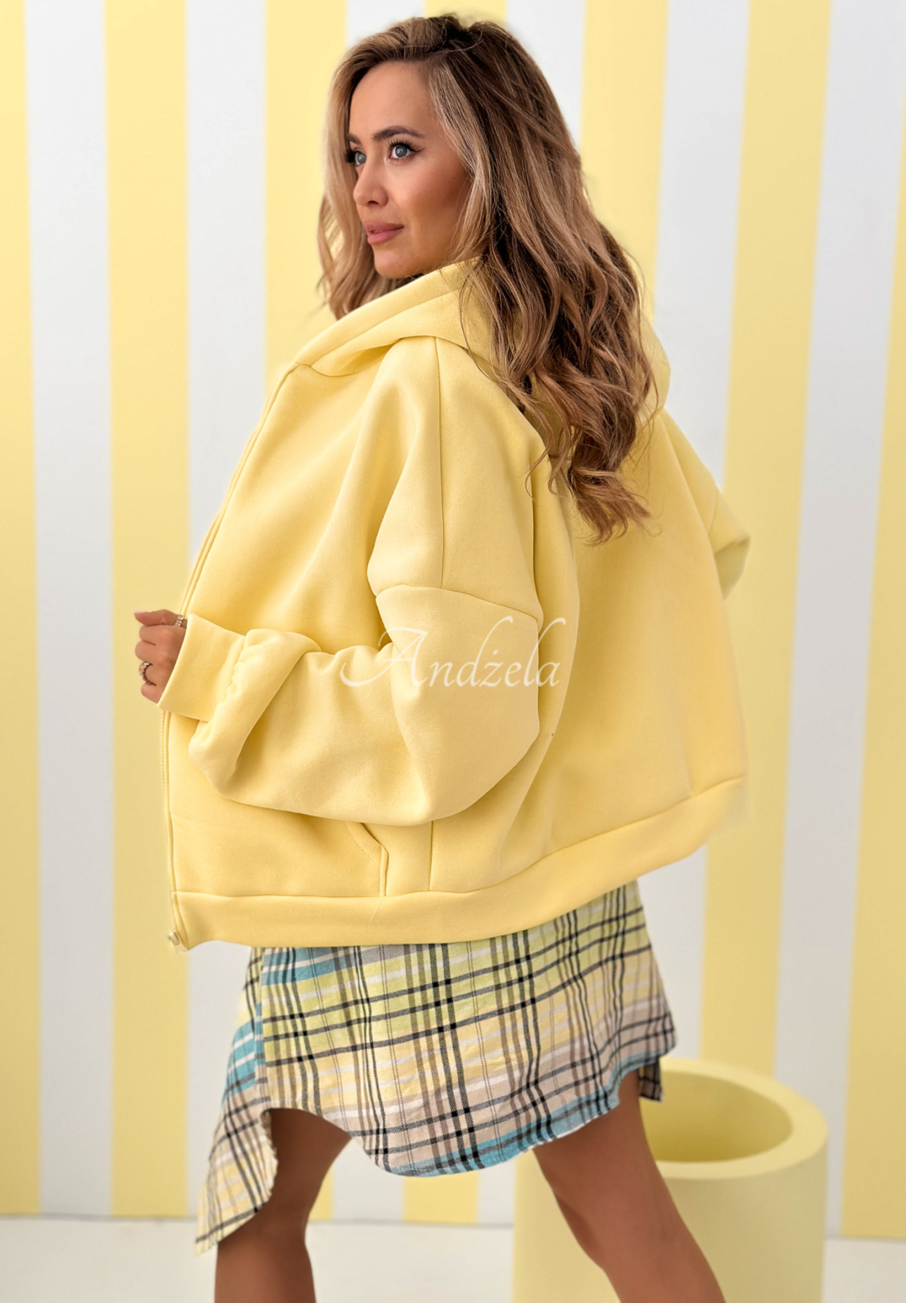 Hanorac oversize cu glugă Don't Tell