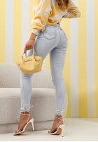 Pantaloni din denim skinny Quinn albastru deschis