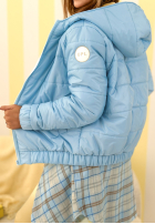 Pikowana Geacă z kapturem Warm Daylight bej