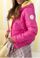 Pikowana Geacă z kapturem Warm Daylight bej