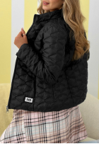 Scurtă pikowana Geacă Soft Wind roz pudră