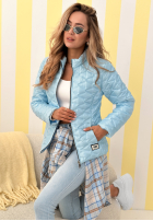 Scurtă pikowana Geacă Soft Wind roz pudră