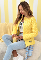 Scurtă pikowana Geacă Soft Wind roz pudră