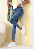 Pantaloni din denim skinny Day To Day albastre