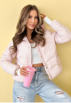 Puchowa Geacă z kapturem Kayla albastru azuriu