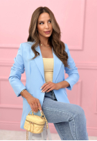 Sacou oversize Best Version albastru azuriu