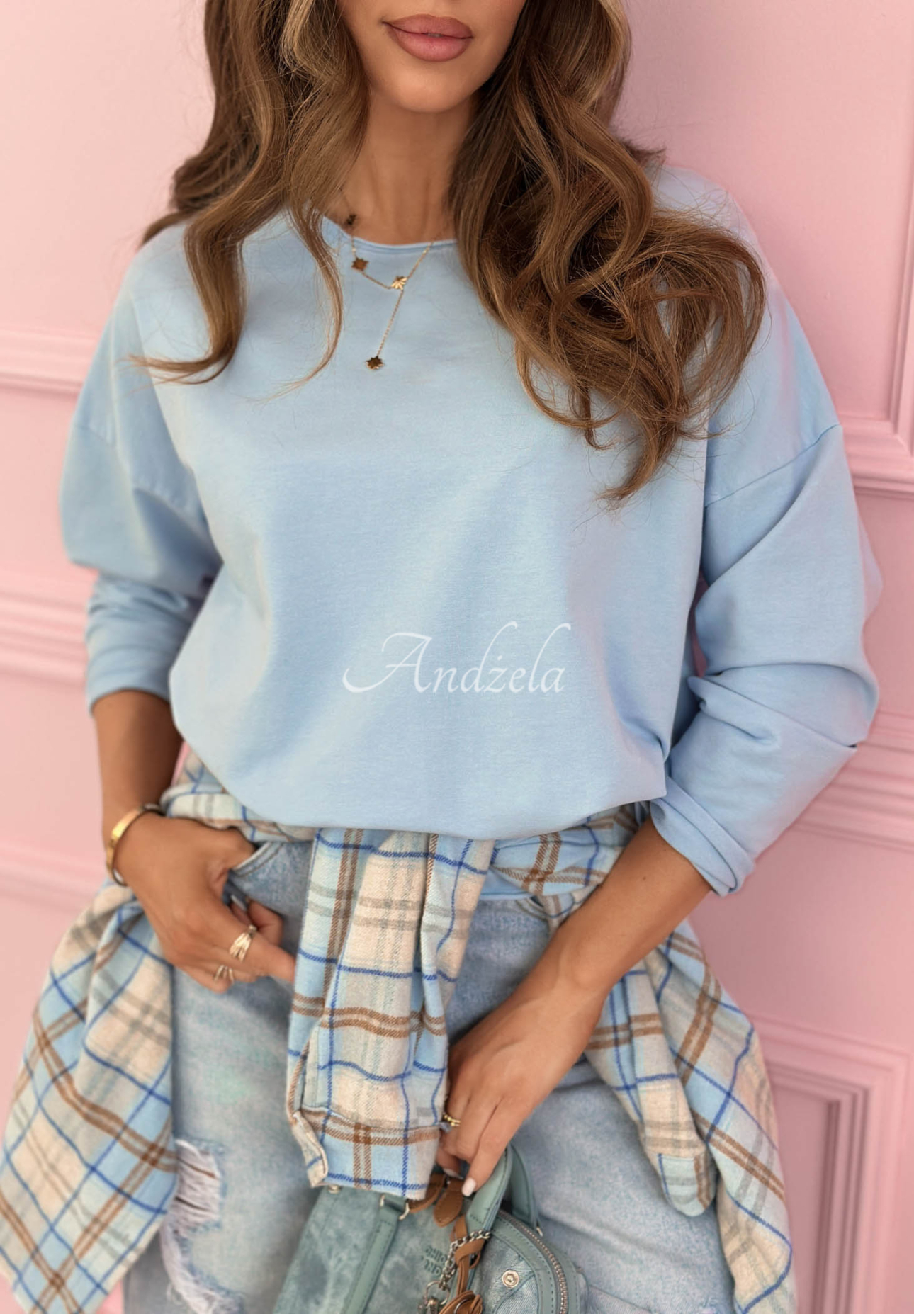 Bluză din bumbac tip longsleeve Hey Spring