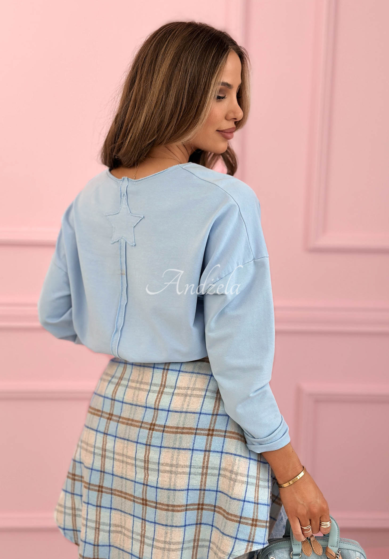 Bluză din bumbac tip longsleeve Hey Spring