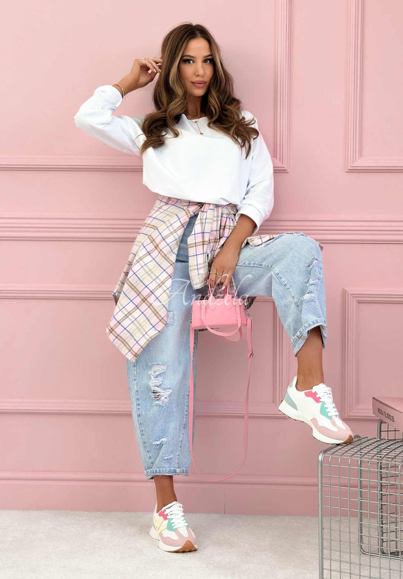 Bluză din bumbac tip longsleeve Hey Spring