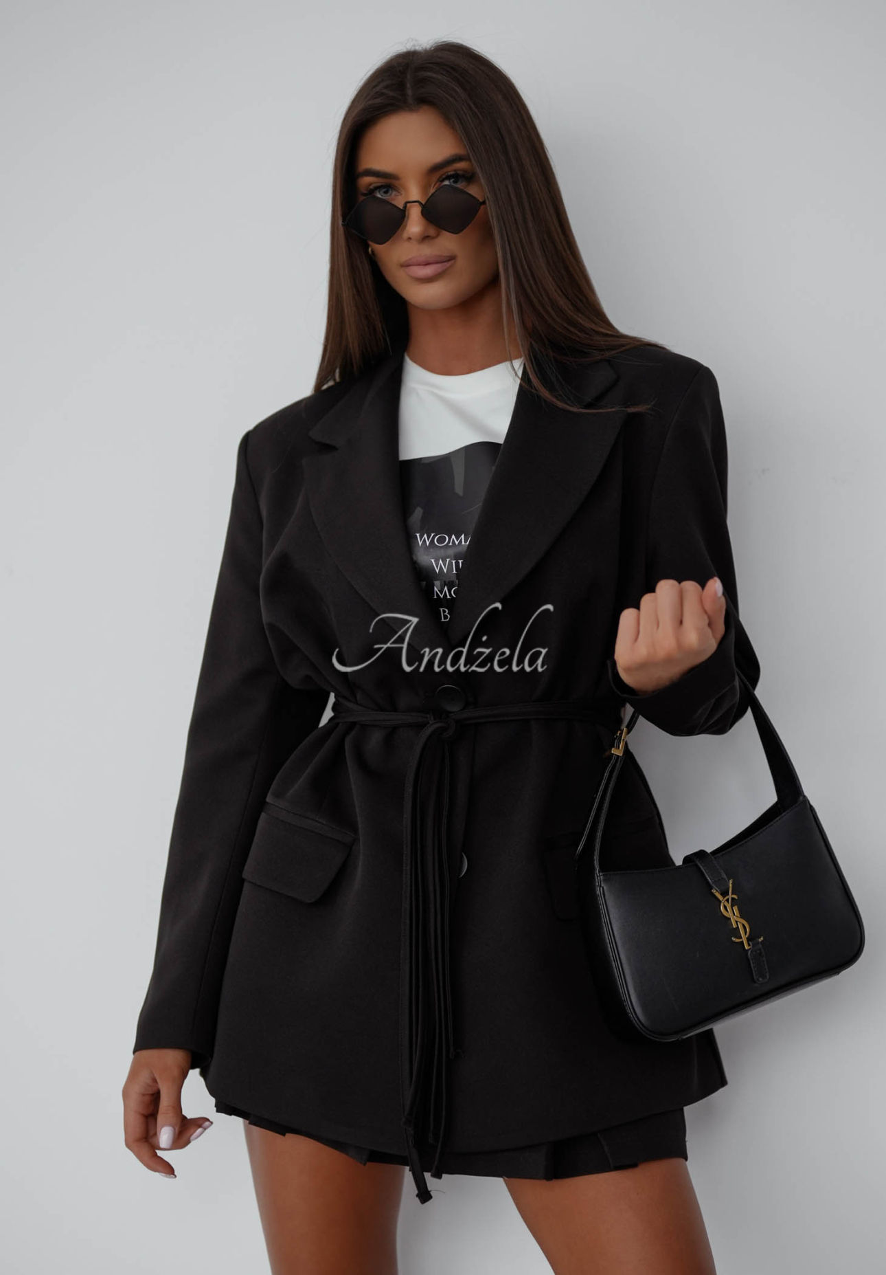 Sacou cu legare She Believed It