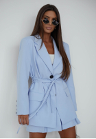 Sacou z wiązaniem She Believed It negru