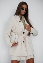 Sacou z wiązaniem She Believed It negru