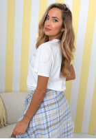 Tricou z nadrukiem Big Heart biało-roz