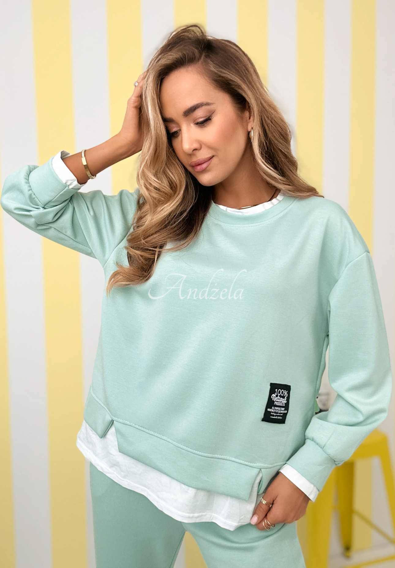 Set de trening din viscoză, hanorac și pantaloni Why Not Me