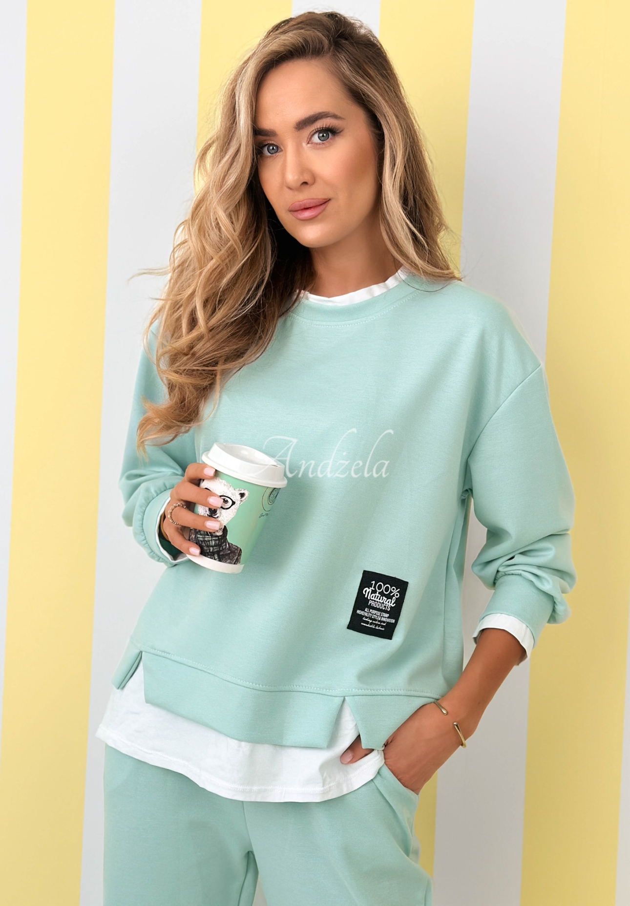 Set de trening din viscoză, hanorac și pantaloni Why Not Me