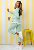 Compleu de trening Hanorac i Pantaloni Why Not Me de culoarea mentei