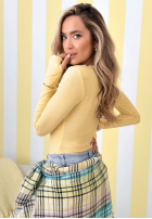 Wiskozowa Bluză longsleeve Good Days Only galben