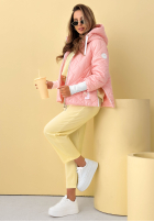 Pikowana Geacă z kapturem Hello Spring bej