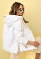 Pikowana Geacă z kapturem Hello Spring bej