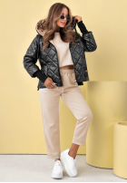 Pikowana Geacă z kapturem Hello Spring bej