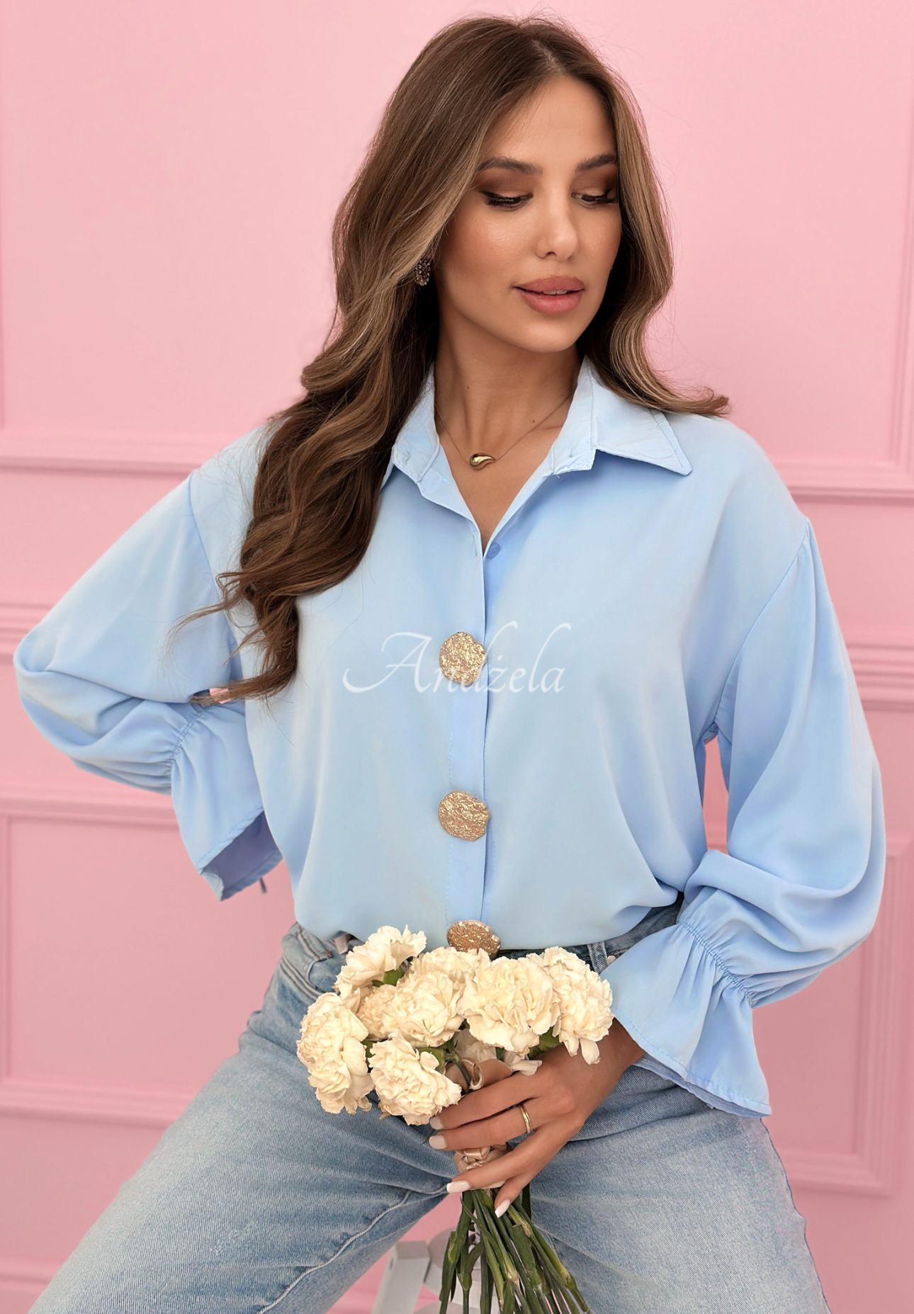 Cămașă cu broșe decorative Brunch Outfit