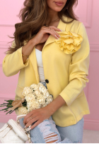 Sacou oversize z różą Elegant Rosalia galben