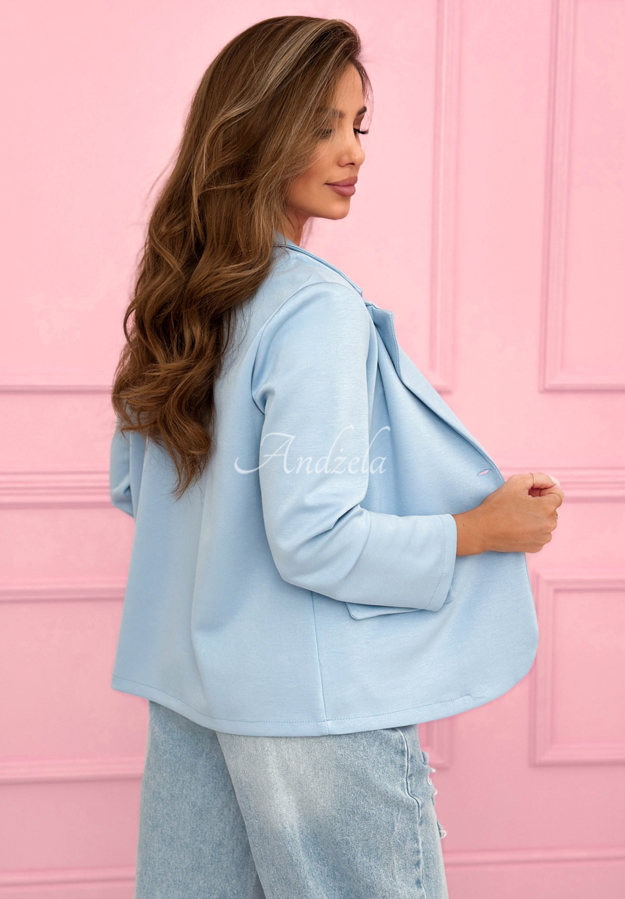 Sacou cu trandafir și viscoză Elegant Rosalia