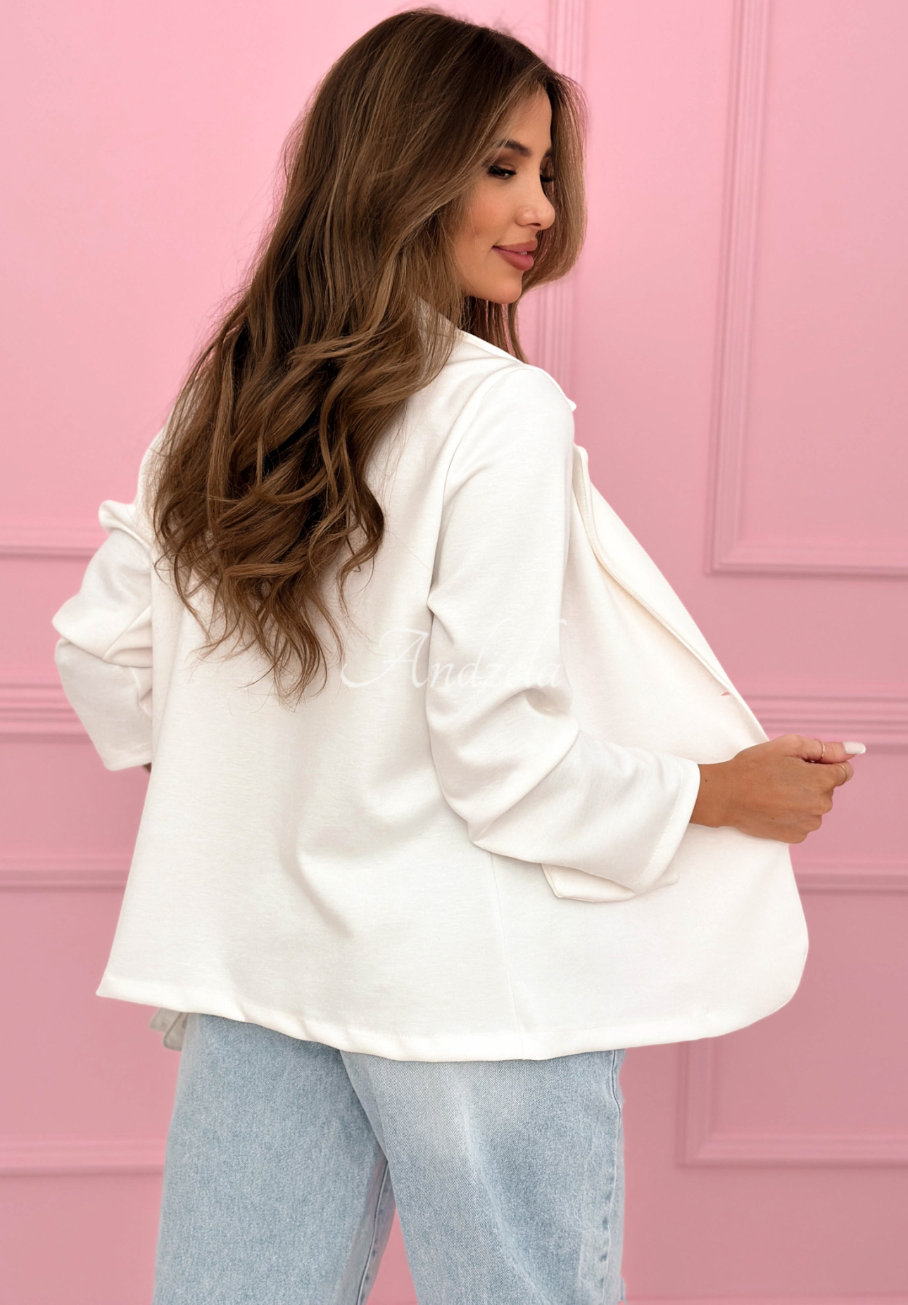 Sacou cu trandafir și viscoză Elegant Rosalia