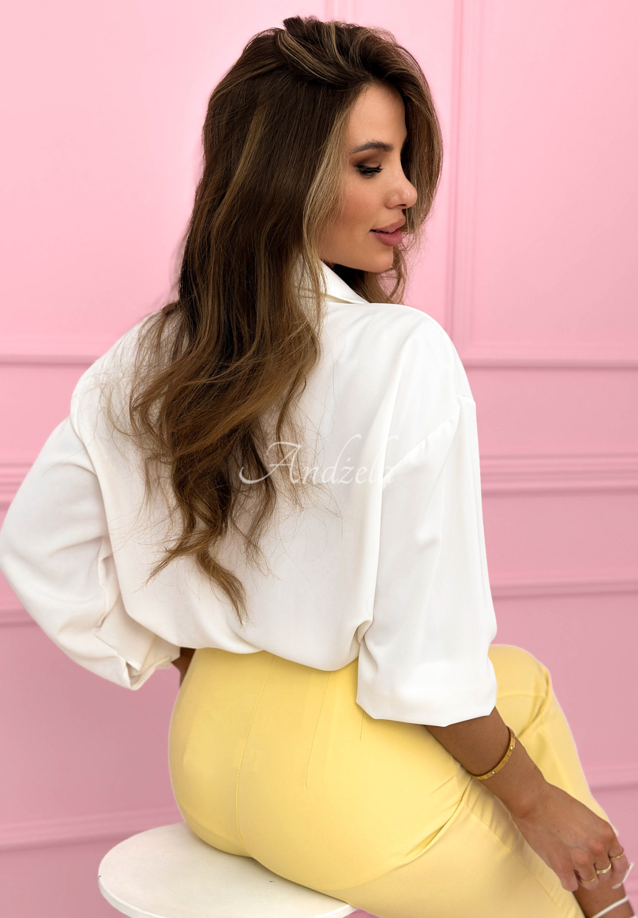 Cămașă elegantă cu legare Fresh Tulips