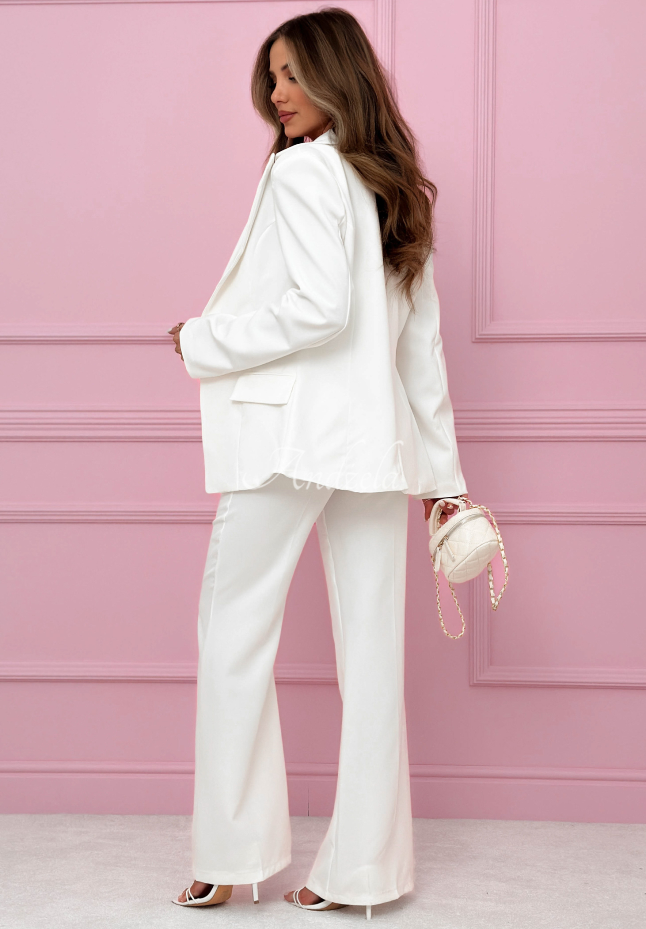 Compleu cambrat cu pantaloni evazați Coctail Party