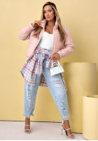 Pikowana Geacă ze stójką Soft Morning roz