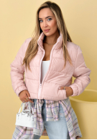 Pikowana Geacă ze stójką Soft Morning roz