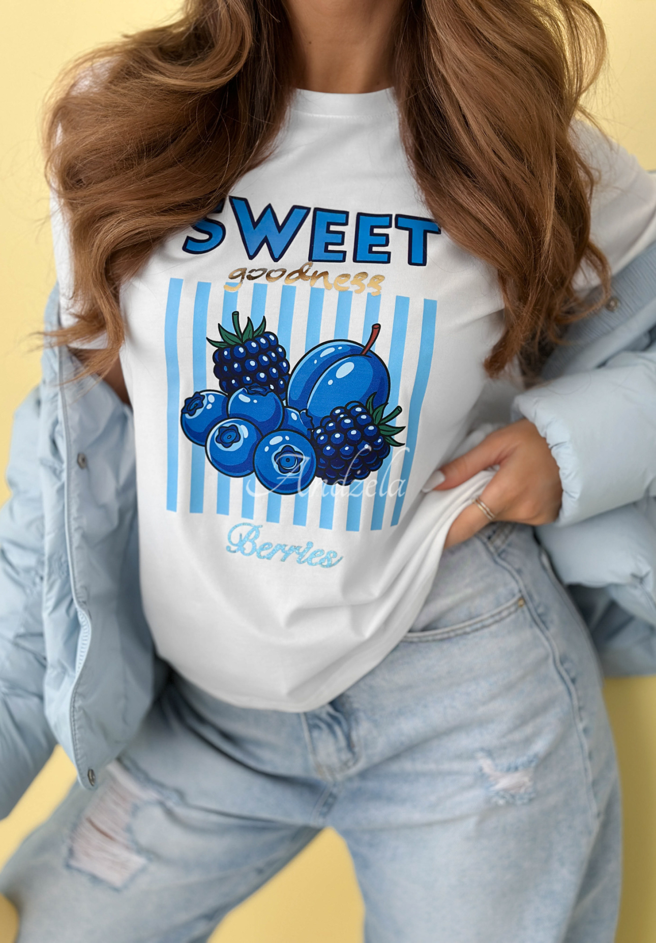 Tricou din bumbac cu imprimeu Sweet Goodness