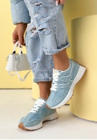 din denim sneakersy Running Towards You albastru deschis
