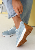 din denim sneakersy Running Towards You albastru deschis