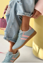 Adidași Walking On Flowers albastru azuriu