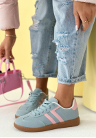 Adidași Walking On Flowers albastru azuriu