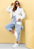 Pikowana Geacă ze stójką Soft Morning roz