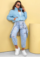 Pikowana Geacă ze stójką Soft Morning roz