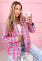 Cămașă w kratę Jessica galben