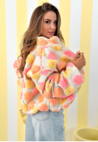 Kwiecista Geacă ze stójką Garden Of Flowers różowo-galben