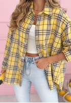 Cămașă w kratę Province House galben